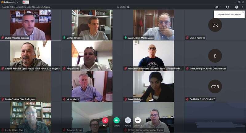 Reunión telemática del Plan de Transición Energética de Canarias (Foto TA)